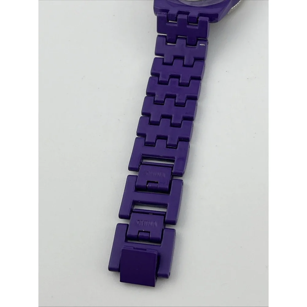 Sophie Watch Women 35mm Case Floating‎ Crystals Purple 7.25